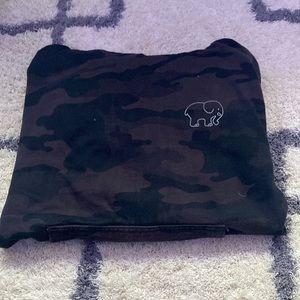 Xs Black camo ivory Ella elephant hoodie